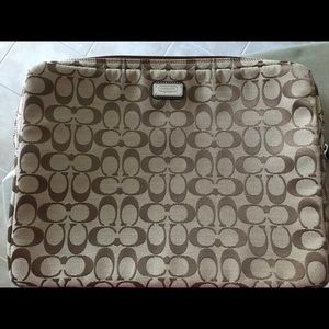 Coach laptop case
